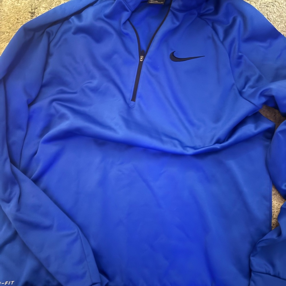 Nike dri-fit zipper neck sweatshirts